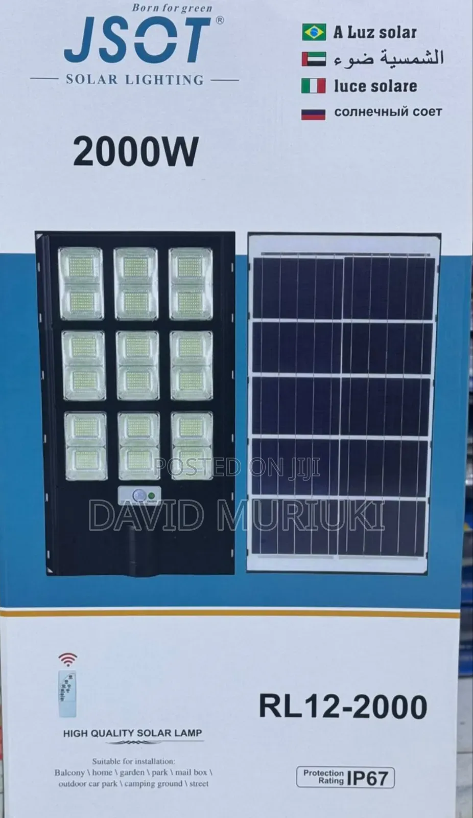Jsot Solar Street Light (Rl) Model300wats Hp
