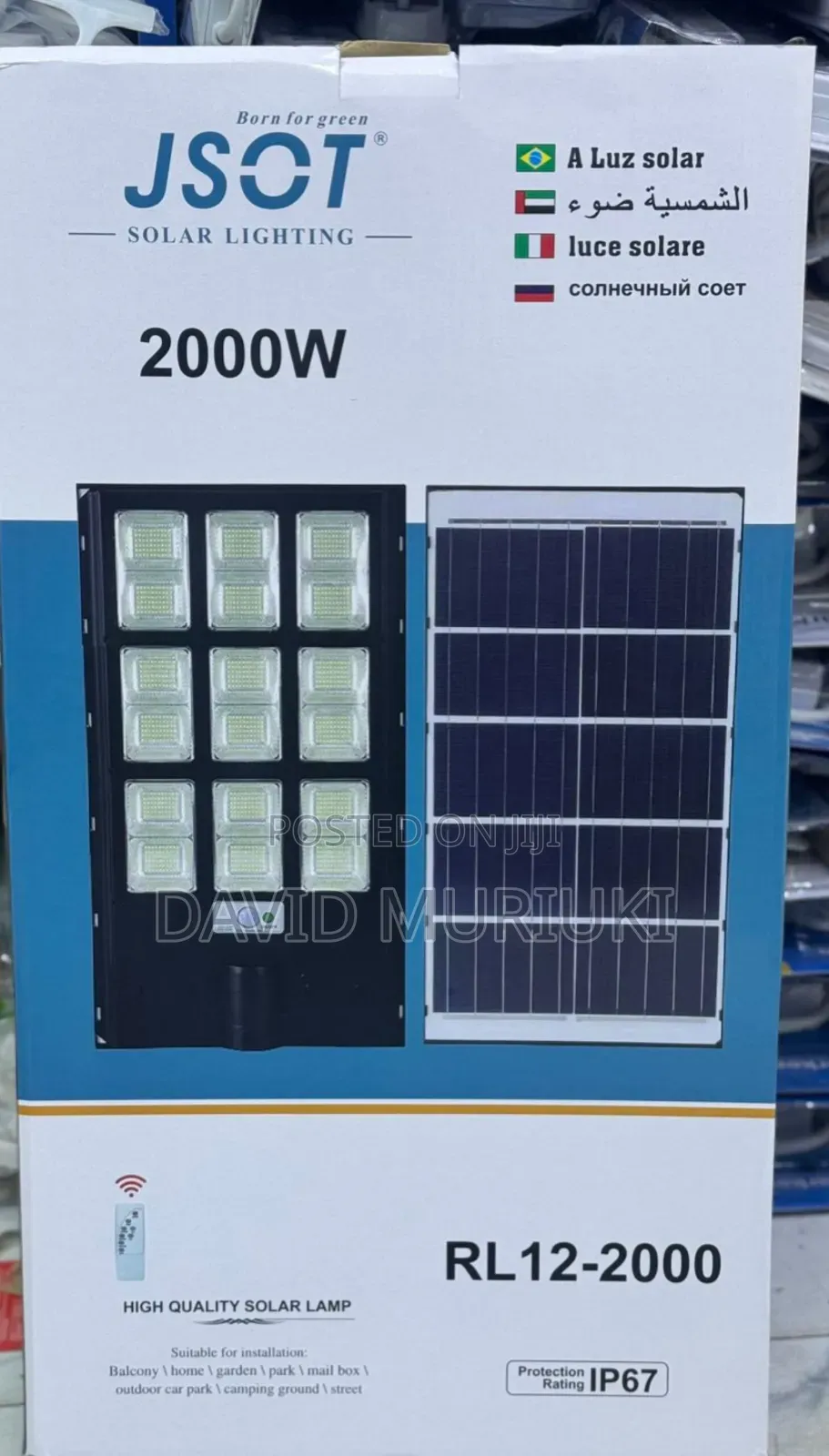 Jsot Solar Street Light (Rl) Model100wats Hp