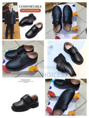 Boys Quality Leather Back To School Shoes - main view
