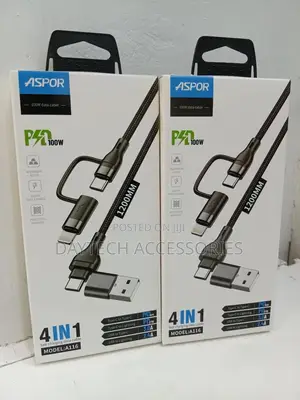 Aspor A116 Fast Charging Data Cable 4 in 1.