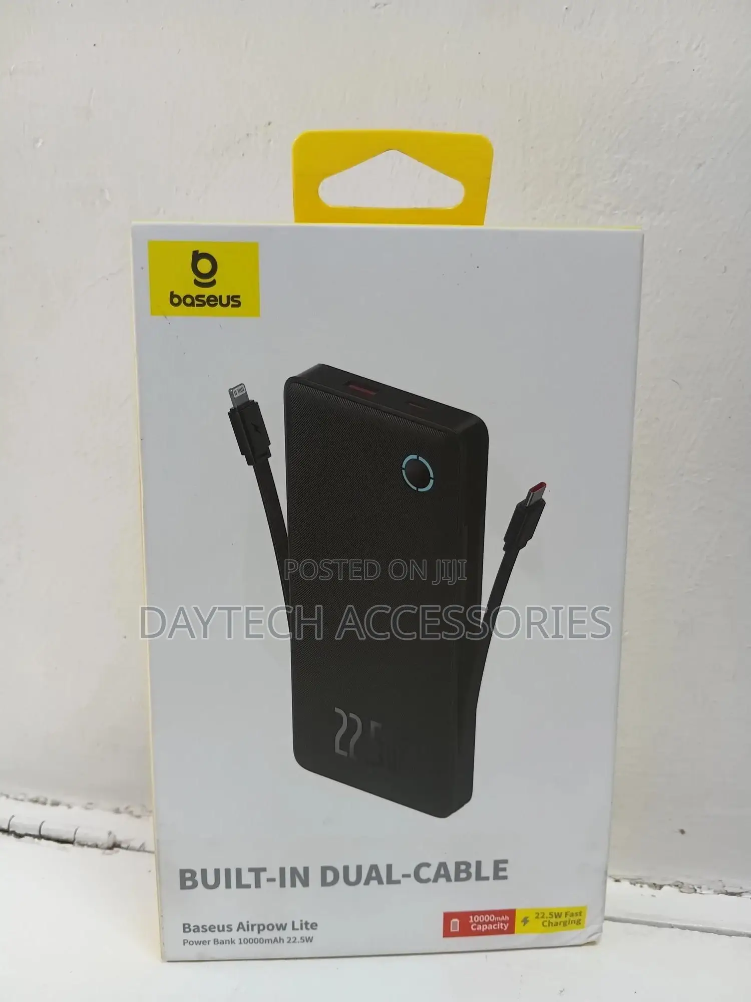 Baseus Airpow Lite Power Bank 10000mah 22.5w Dual-Cable