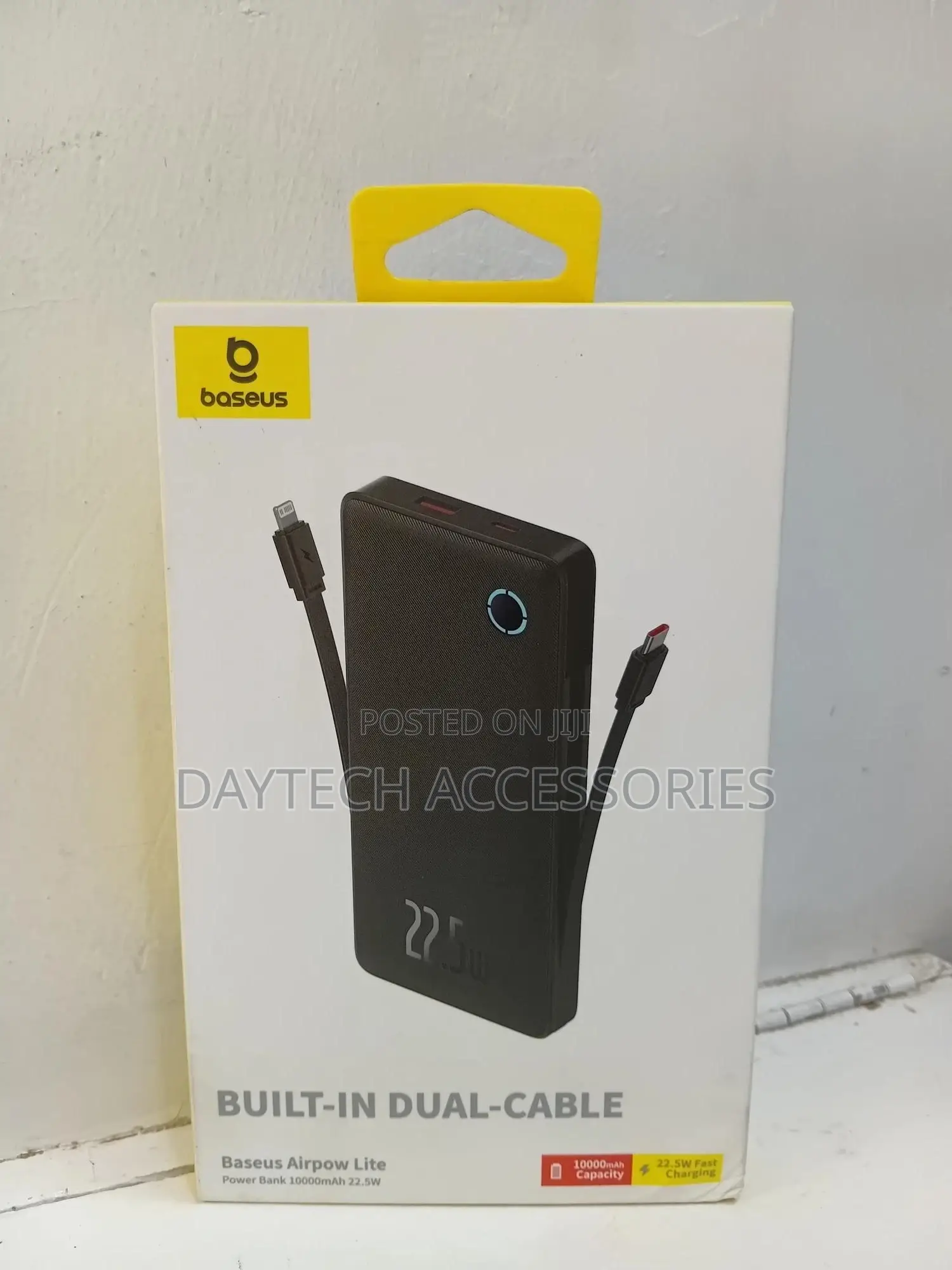 Baseus Airpow Lite Power Bank 10000mah 22.5w Dual-Cable