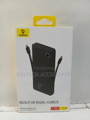 Baseus Airpow Lite Power Bank 10000mah 22.5w Dual-Cable