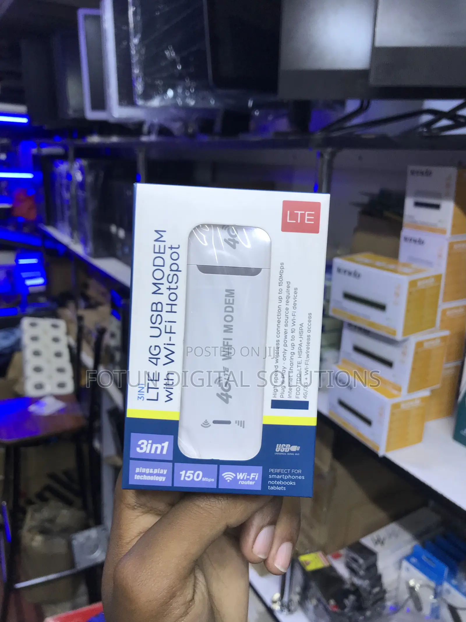 3-in-1 4g Lte Internet Solution: Usb Modem, Wifi Router, Ethernet