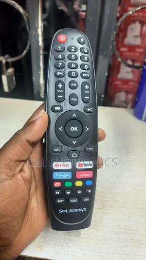 New Replacement Remote Control For Solarmax Smart Tv With Batteries.