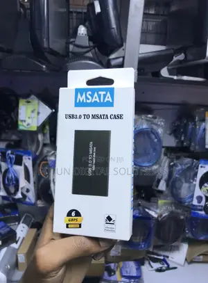 Usb 3.0 to Msata External SSD Enclosure Case - High Speed Adapter