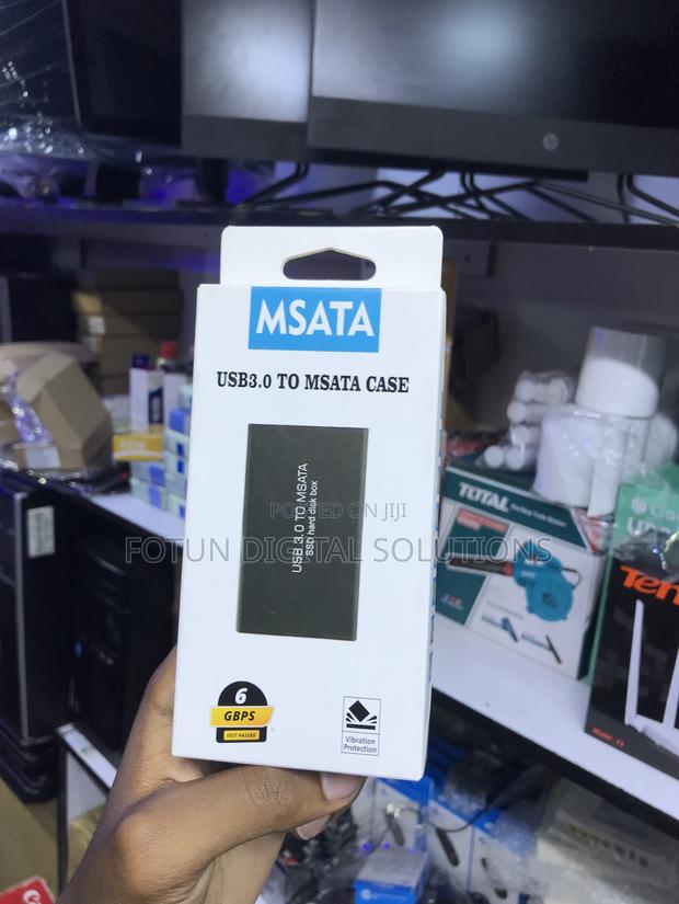 Portable External Hard Drive Case for Msata Sata SSD -Usb 3.0 Adapter - main view