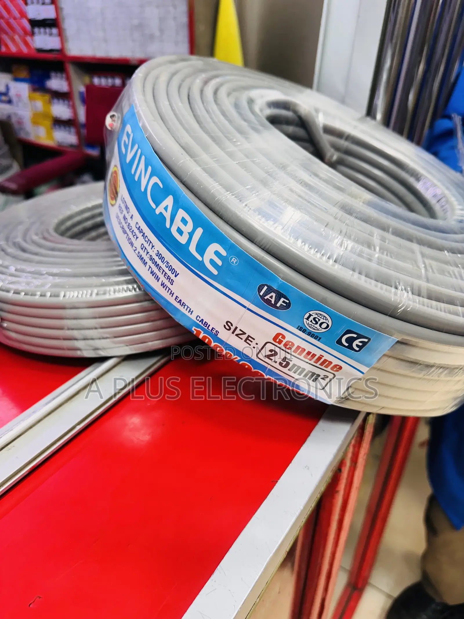 High-Quality Evincable 2.5mm Twin With Earth Cable – 90m
