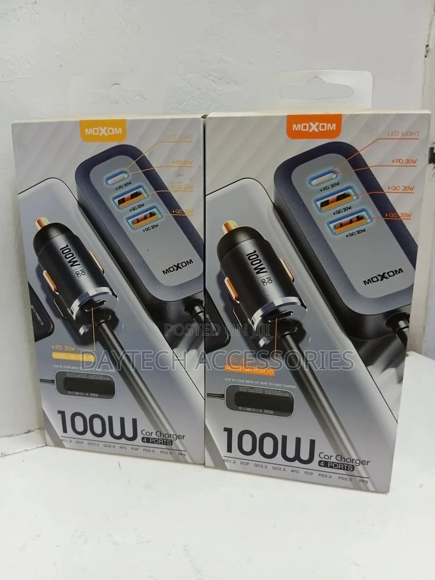 Moxom 100w Car Charger 4 Ports Mx-Vc24 Pd