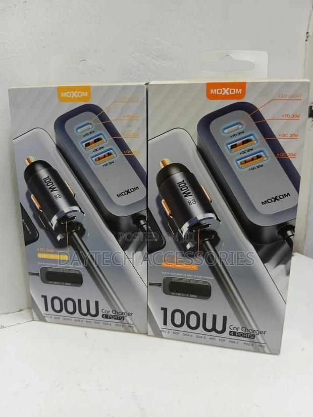 Moxom 100w Car Charger 4 Ports Mx-Vc24 Pd