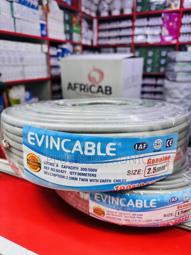 Evincable 2.5mm Twin With Earth Electrical Cable 90m - main view