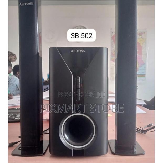 Ailyons 2.1ch Tall Boy Subwoofer System With Bluetooth/Usb/Fm