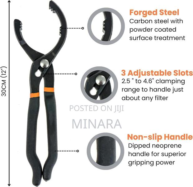 Oil Filter Wrench, Filter Removal Pliers - thumbnail 5