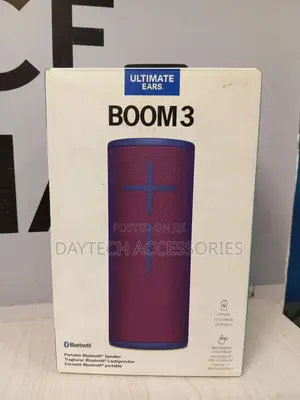 This Is a Logitech Ultimate Ears Boom 3 Portable Bluetooth Speaker.