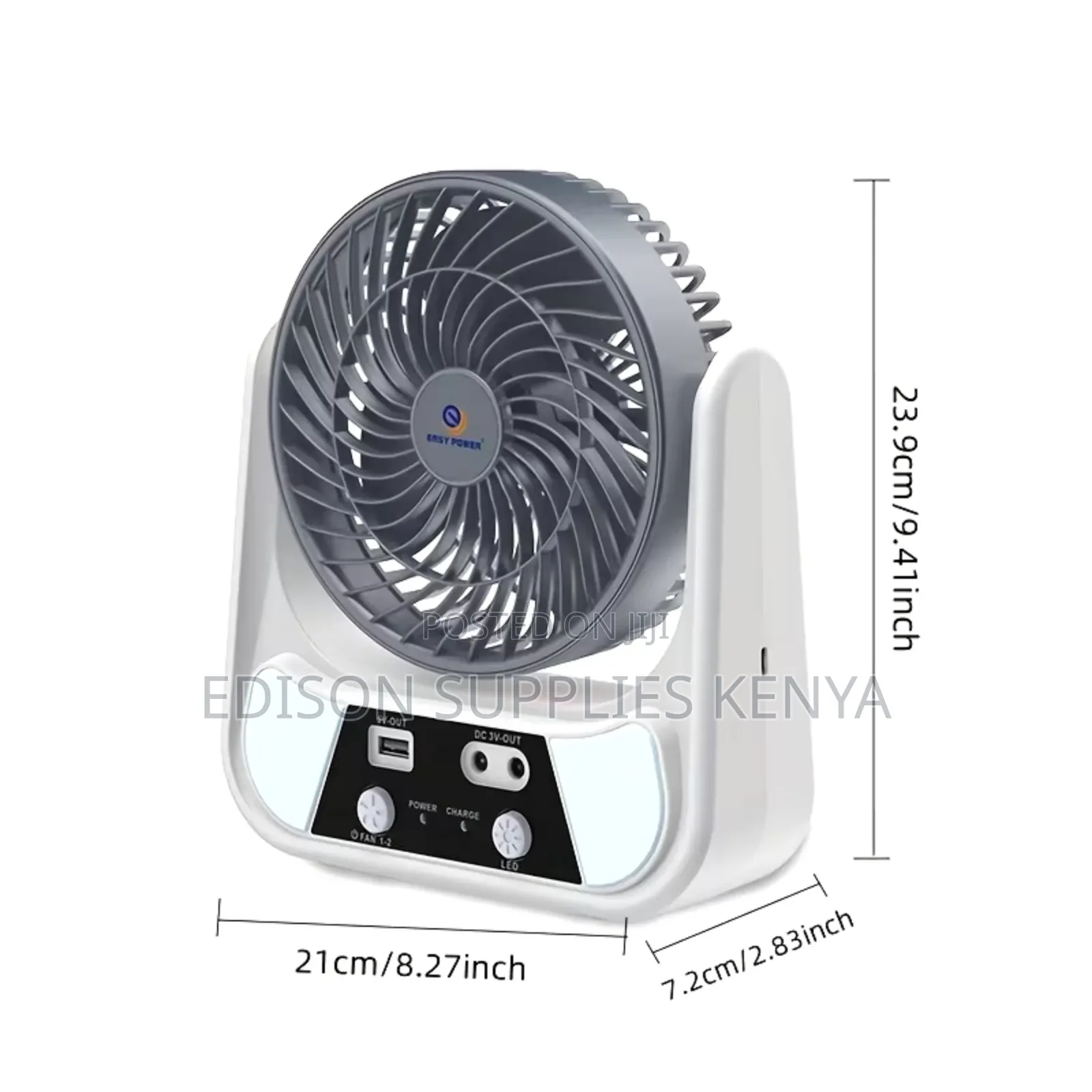 Solar Fan + Usb Rechargeable Desk Fans With Solar Panel With 2 Bulbs