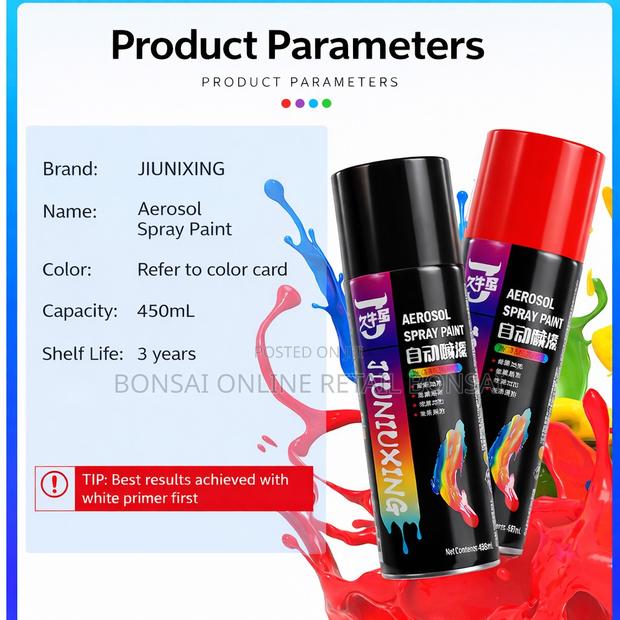 450ml Fast-Dry Multi-Surface Aerosol Spray Paint - thumbnail 3
