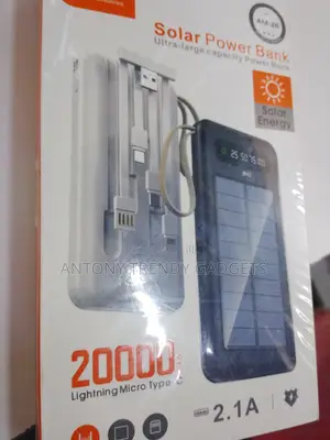 Ami Am-26 Solar Power Bank 20000mah Dual Usb 2.1a