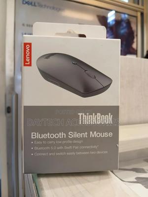 Original Lenovo Bluetooth Mouse for Home Office Pc - Gray - thumbnail 2