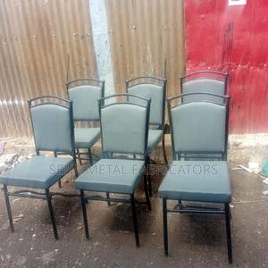Elevate Your Space With Our Metal Chairs Details Balls Design. - main view