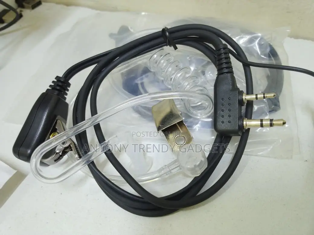 Fbi Acoustic Tube Earpiece 2-pin For Two Way Radios
