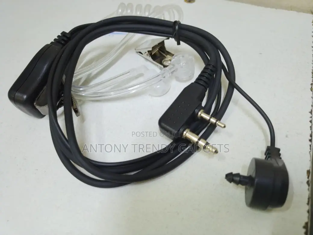 Fbi Covert Acoustic Earphone 2-Pin Radio Headset