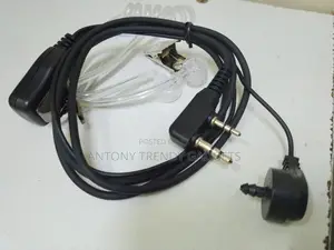 Fbi Covert Acoustic Earphone 2-Pin Radio Headset