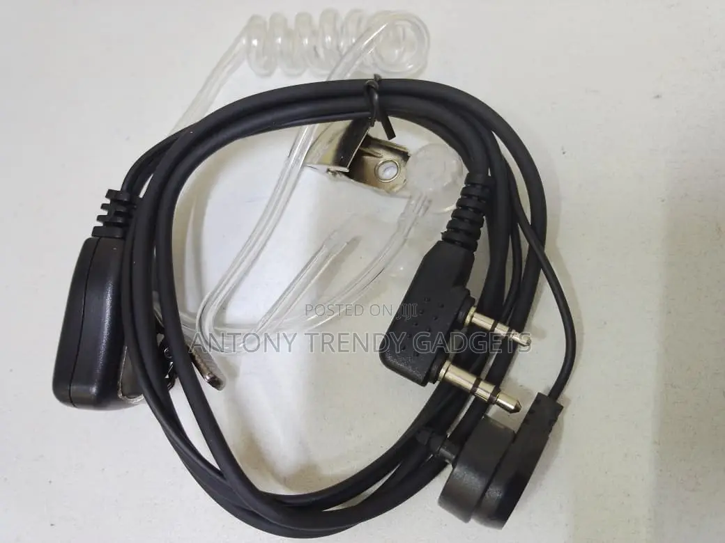 Fbi Covert Acoustic Earphone 2-Pin Radio Headset