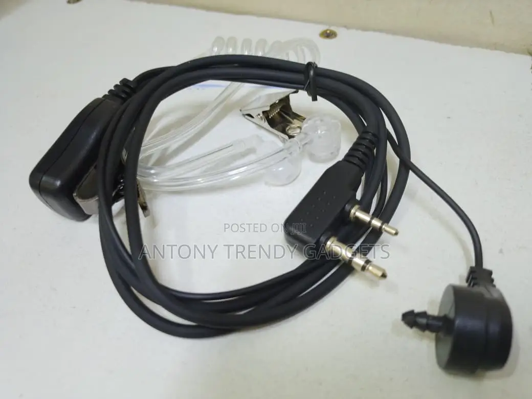 Fbi Covert Acoustic Earphone 2-Pin Radio Headset