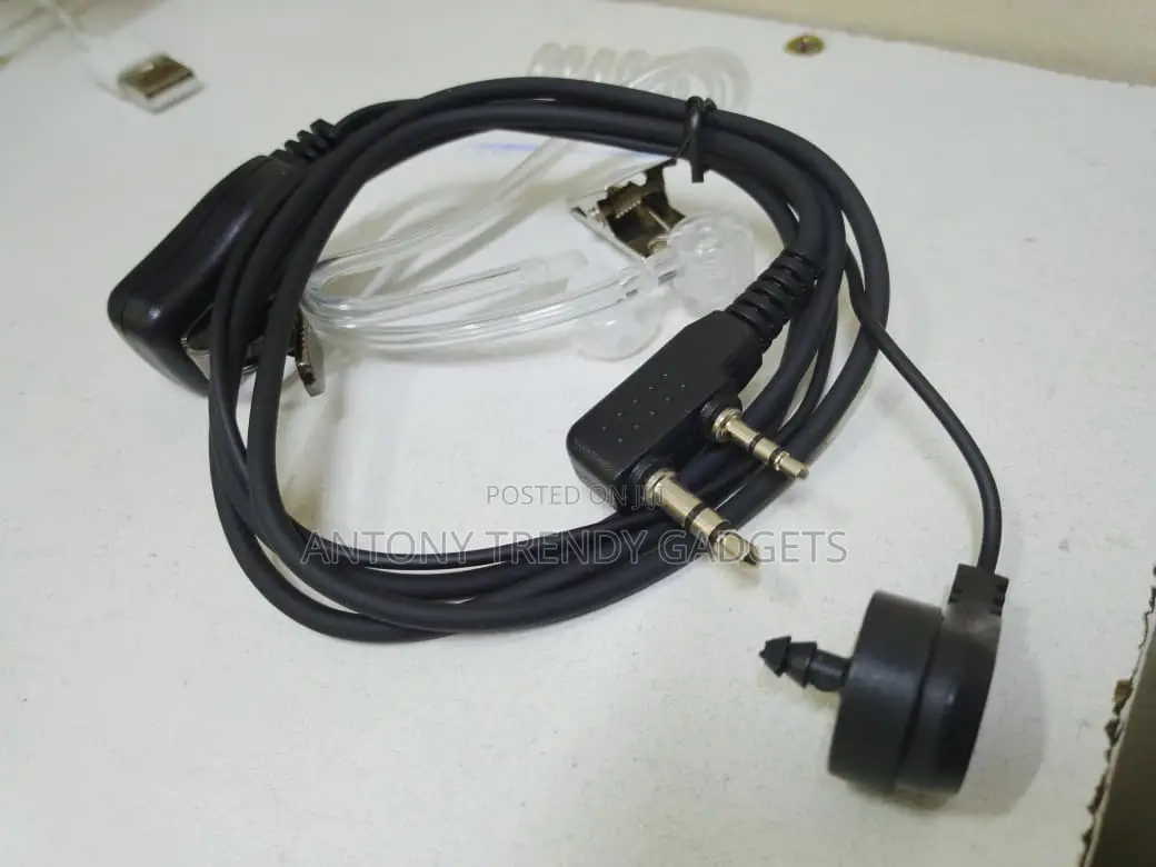 Fbi Acoustic Tube Headset With Ptt Clear Audio