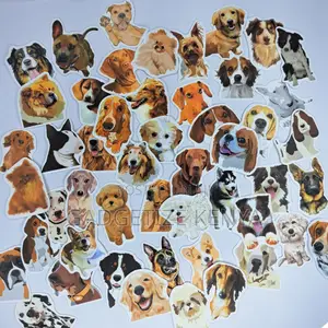 Cute Dog Theme Vinyl Decal Laptop Stickers