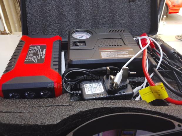 Portable Car Jump Starter With Air Compressor Power Bank - thumbnail 3
