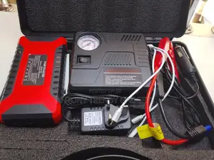 High Power Car Jump Starter Kit With Air Pump & Usb
