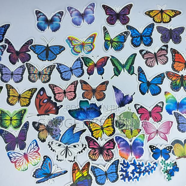 Butterfly Theme Vinyl Decal Laptop Stickers - thumbnail 3