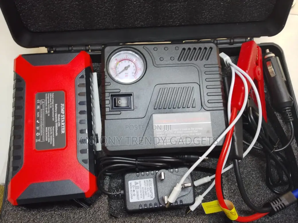 All-in-one Car Jump Starter Power Bank Air Compressor