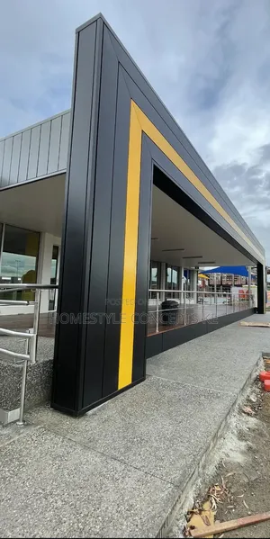 Cladding Facade Aluco Acp Boards and Laser Cut Balcony Rails Services