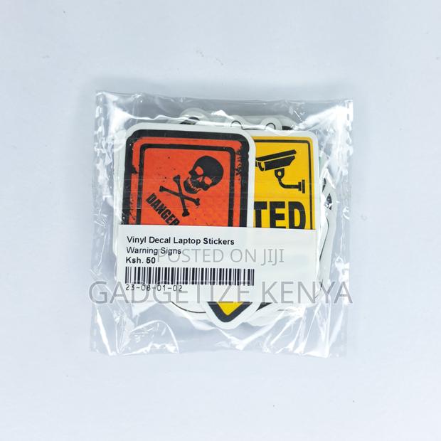Warning Signs Theme Vinyl Decal Stickers - thumbnail 2