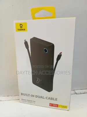 This Is a Baseus Airpow Lite Power Bank 10000mah 22.5w With Dual Cable