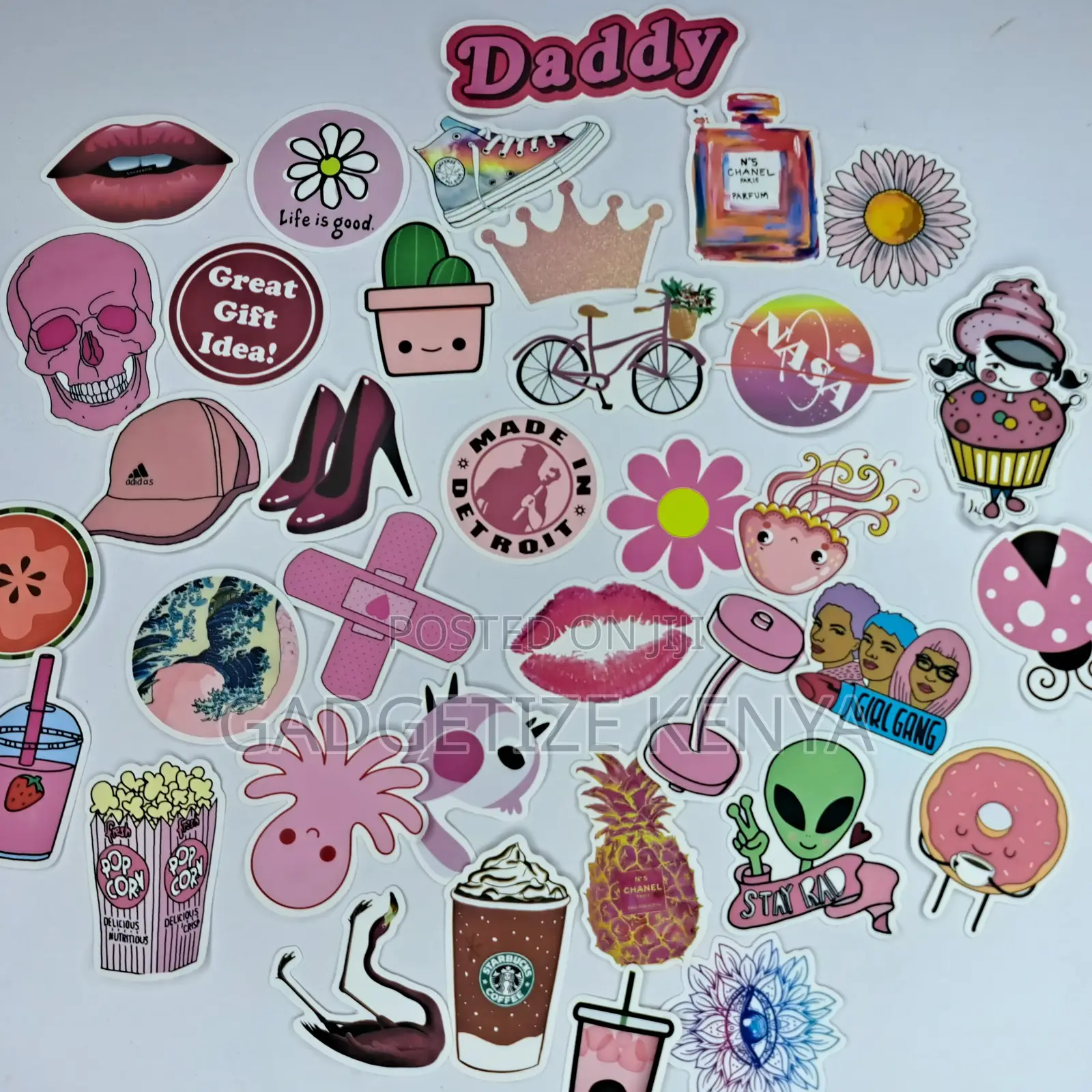 Girly Theme Vinyl Decal Laptop Stickers