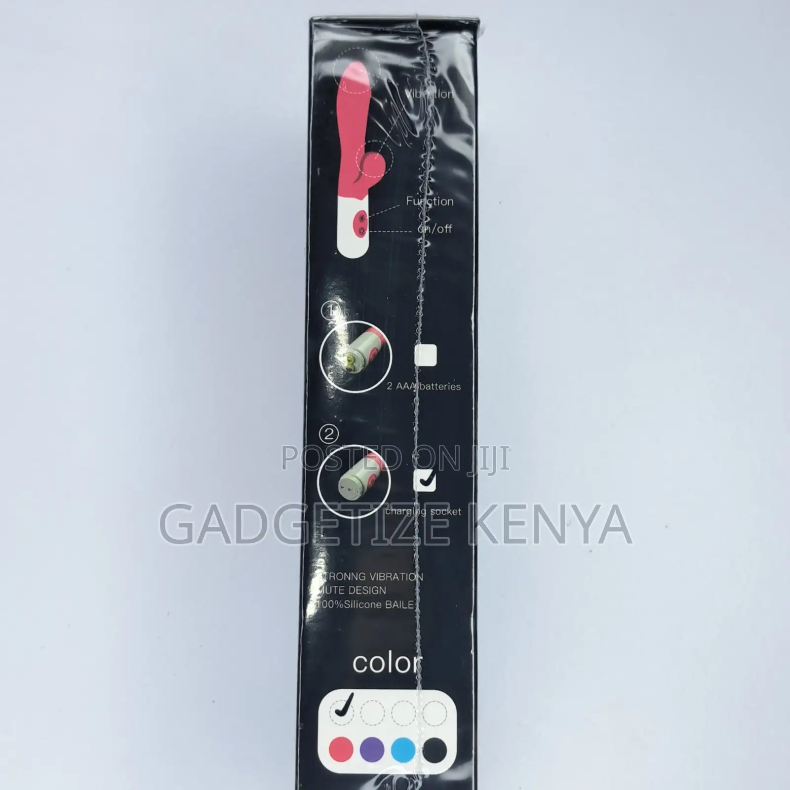 Silicone Dildo With Rabbit Vibrator