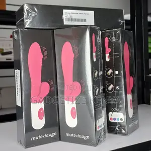 Silicone Dildo With Rabbit Vibrator