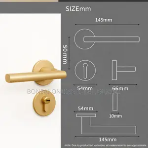 Black Door Handle Lock Set – Modern, Durable, Elegant
