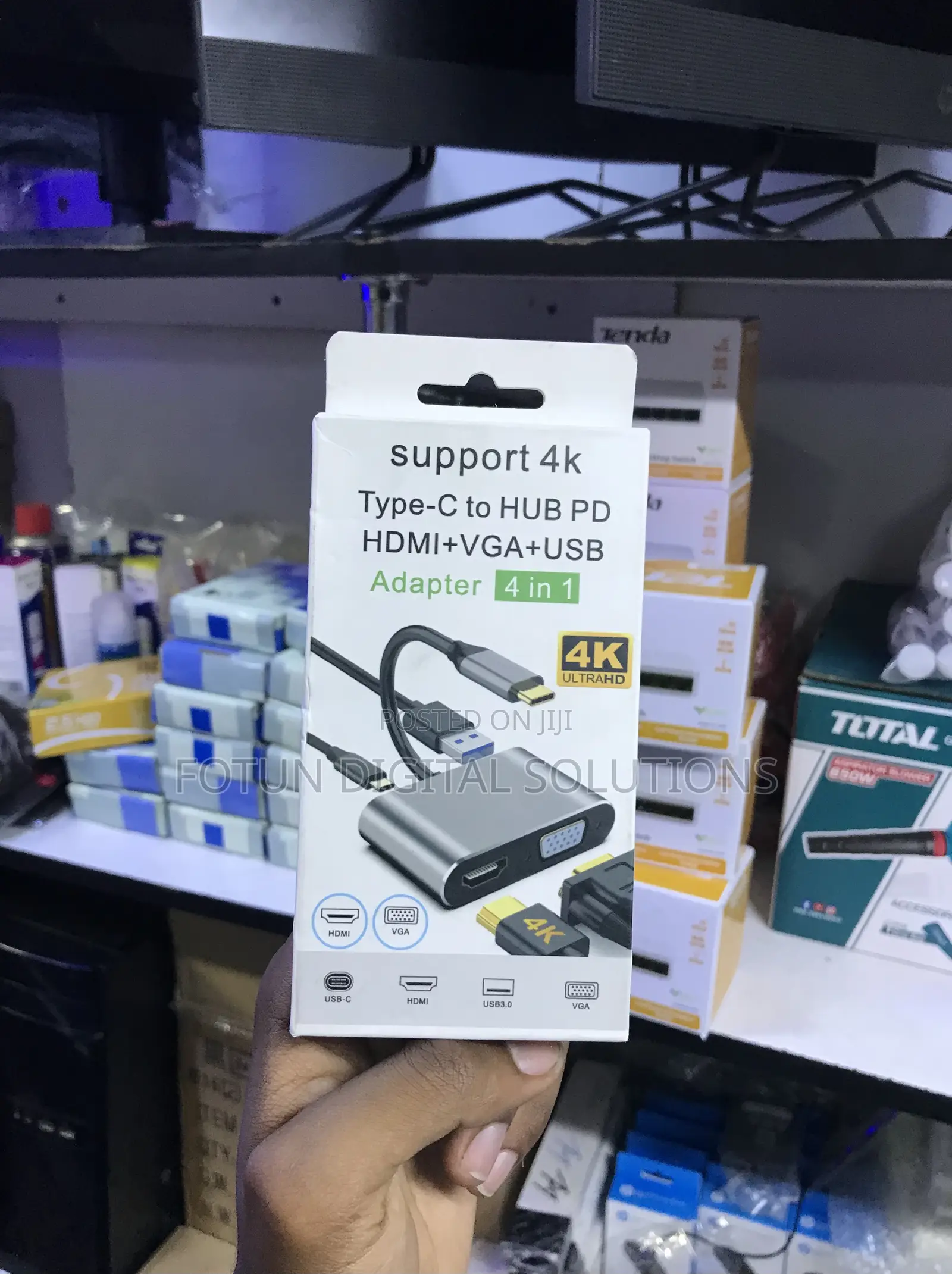 Dual Monitor Usb C Hub: Hdmi + Vga Output With Pd Usb Ports