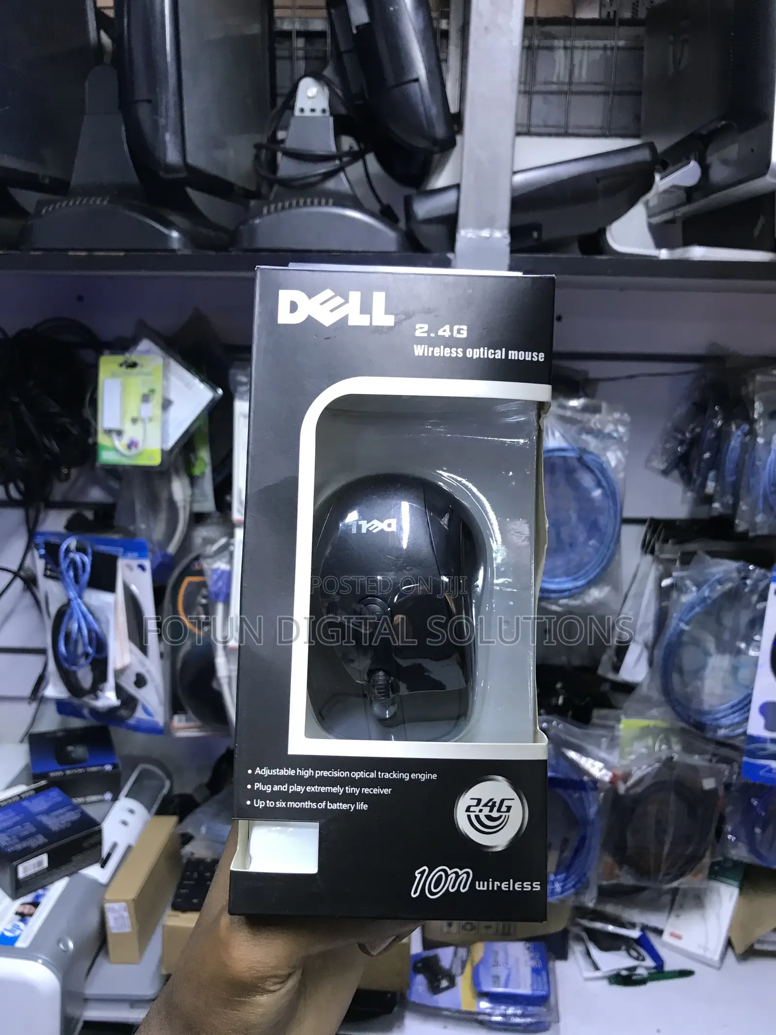 Dell Wireless Optical Mouse - Usb Nano Receiver, Black