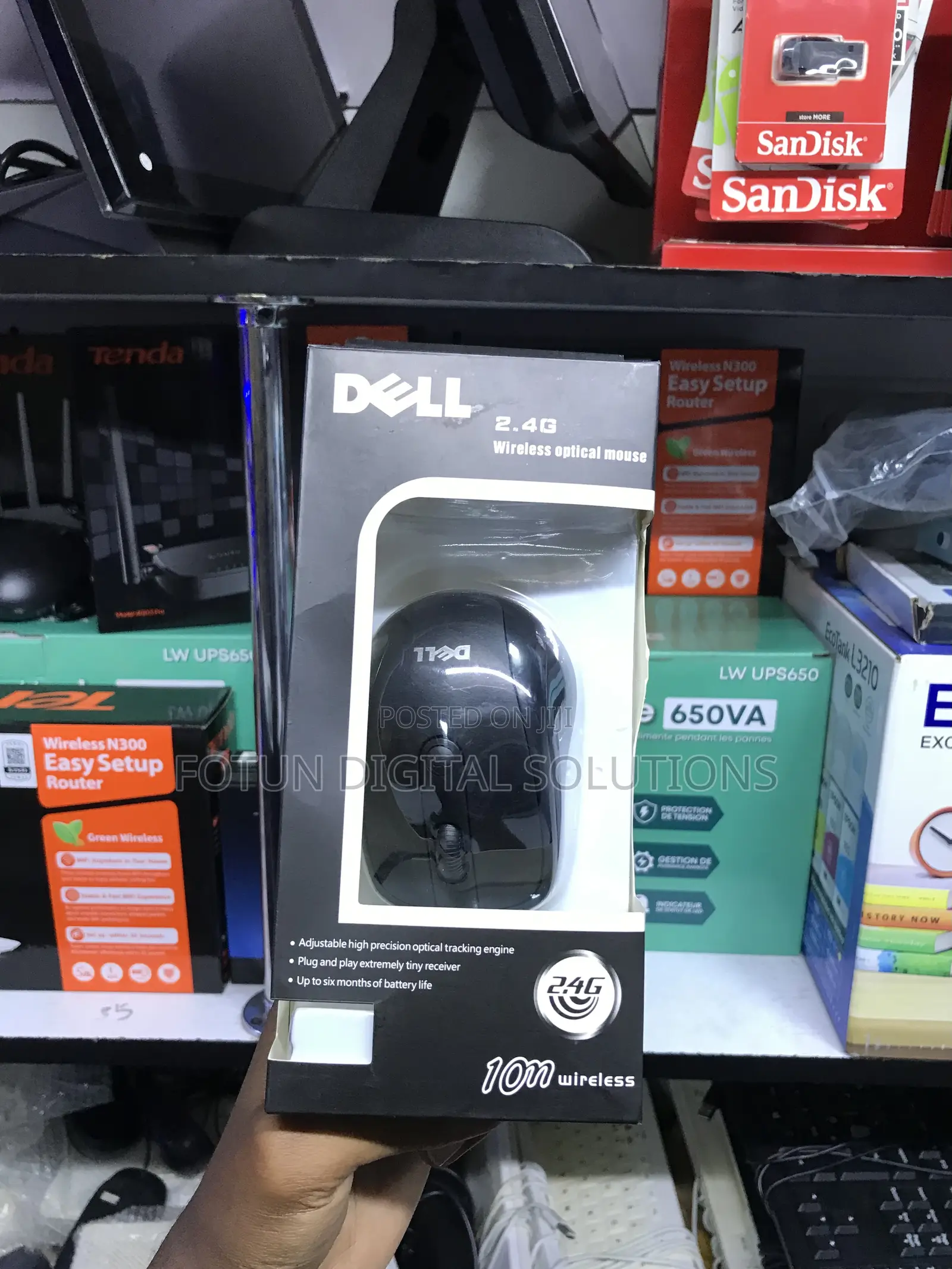 Dell Portable Wireless Mouse - Compact Design,Travel-Friendly Receiver
