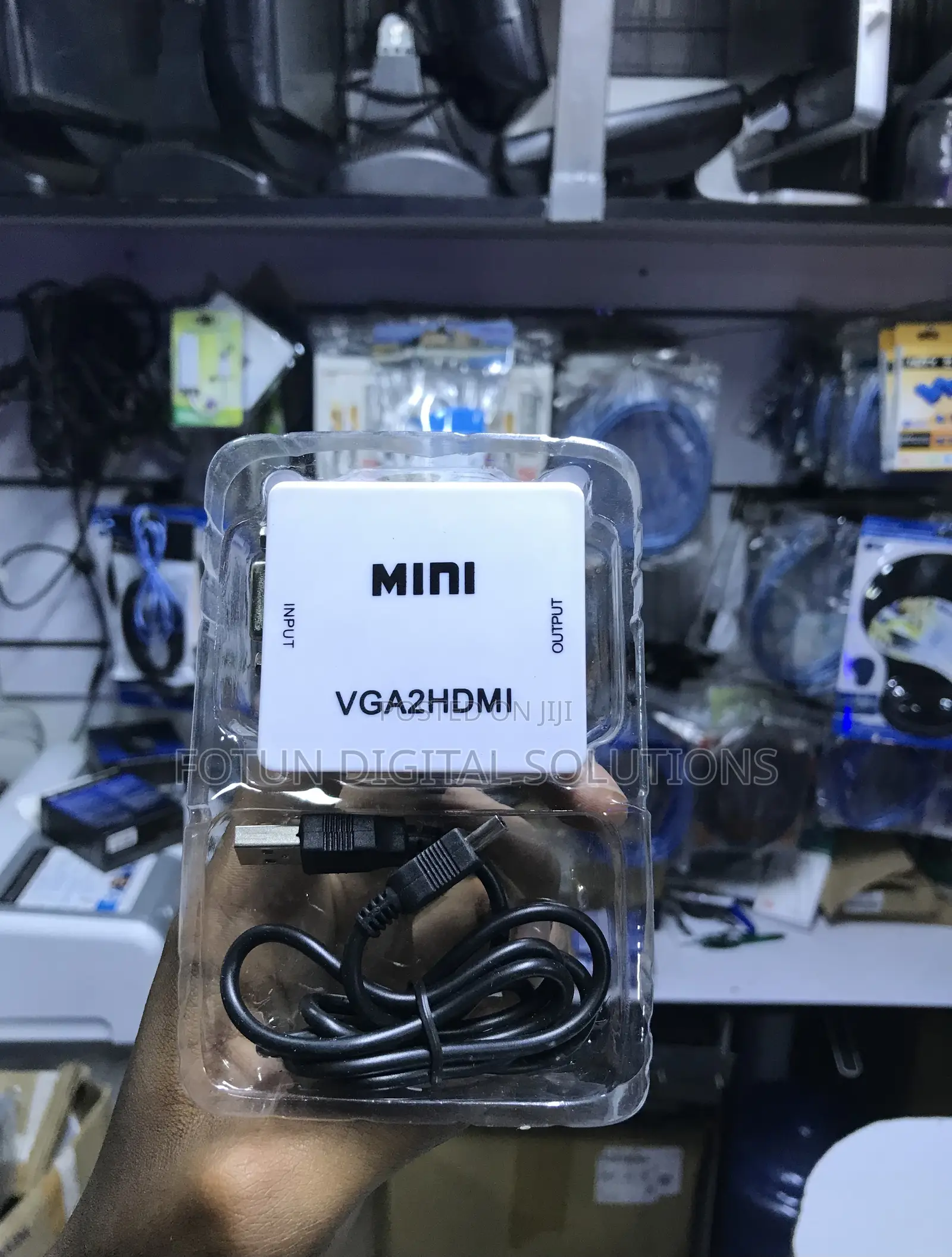 Vga to Hdmi Adapter Kit With Audio Cable Usb Power Cable