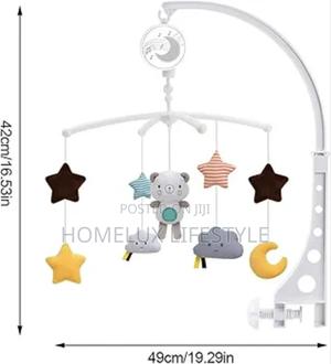 Modern Baby Cot Hanging Musical Bed Bell Crib Wind Up Music Y5fd