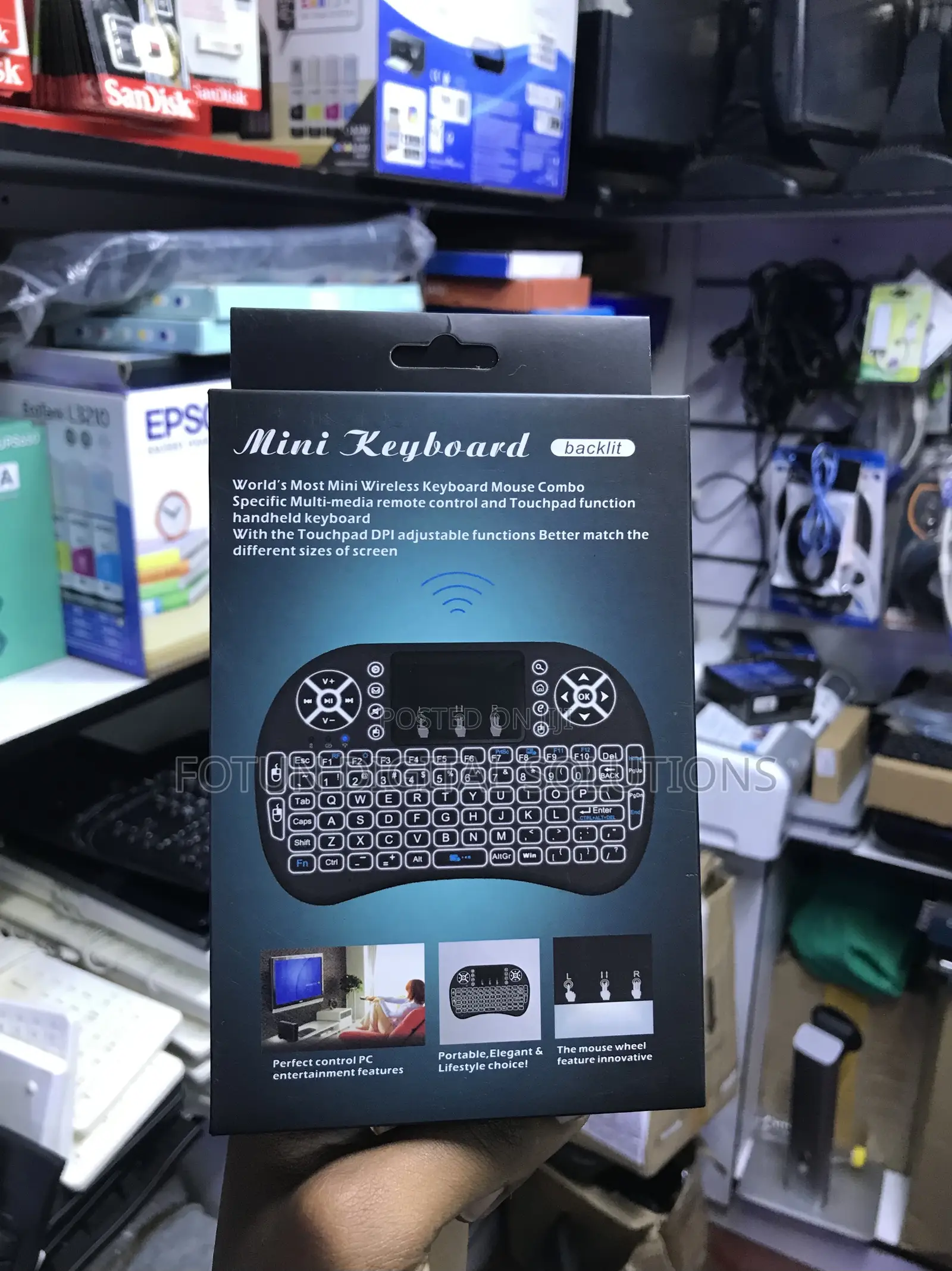 World's Smallest Wireless Keyboard Mouse Combo - Fits in Pocket
