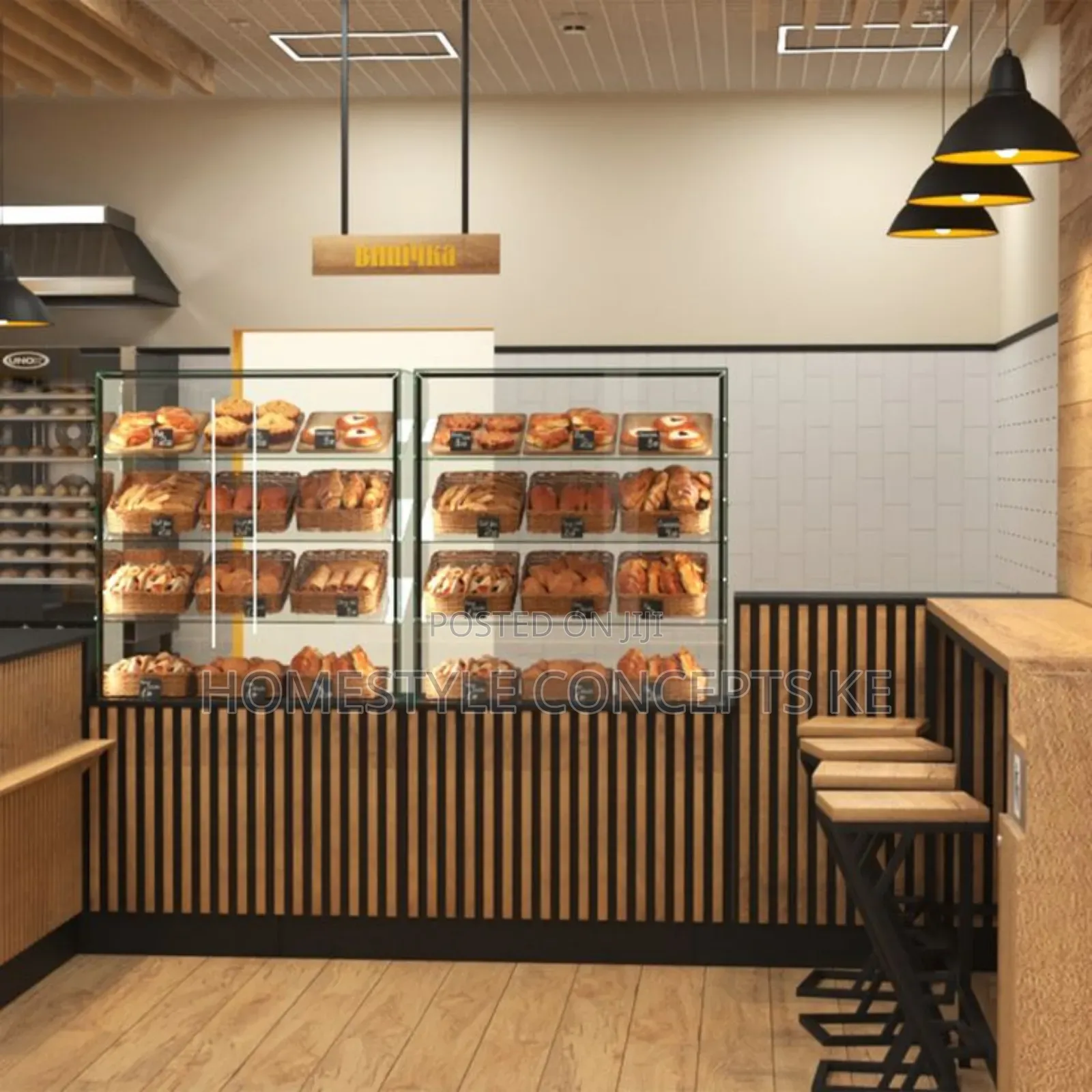 Cakes Pastries Bread Bakery Shop Interior Design Services