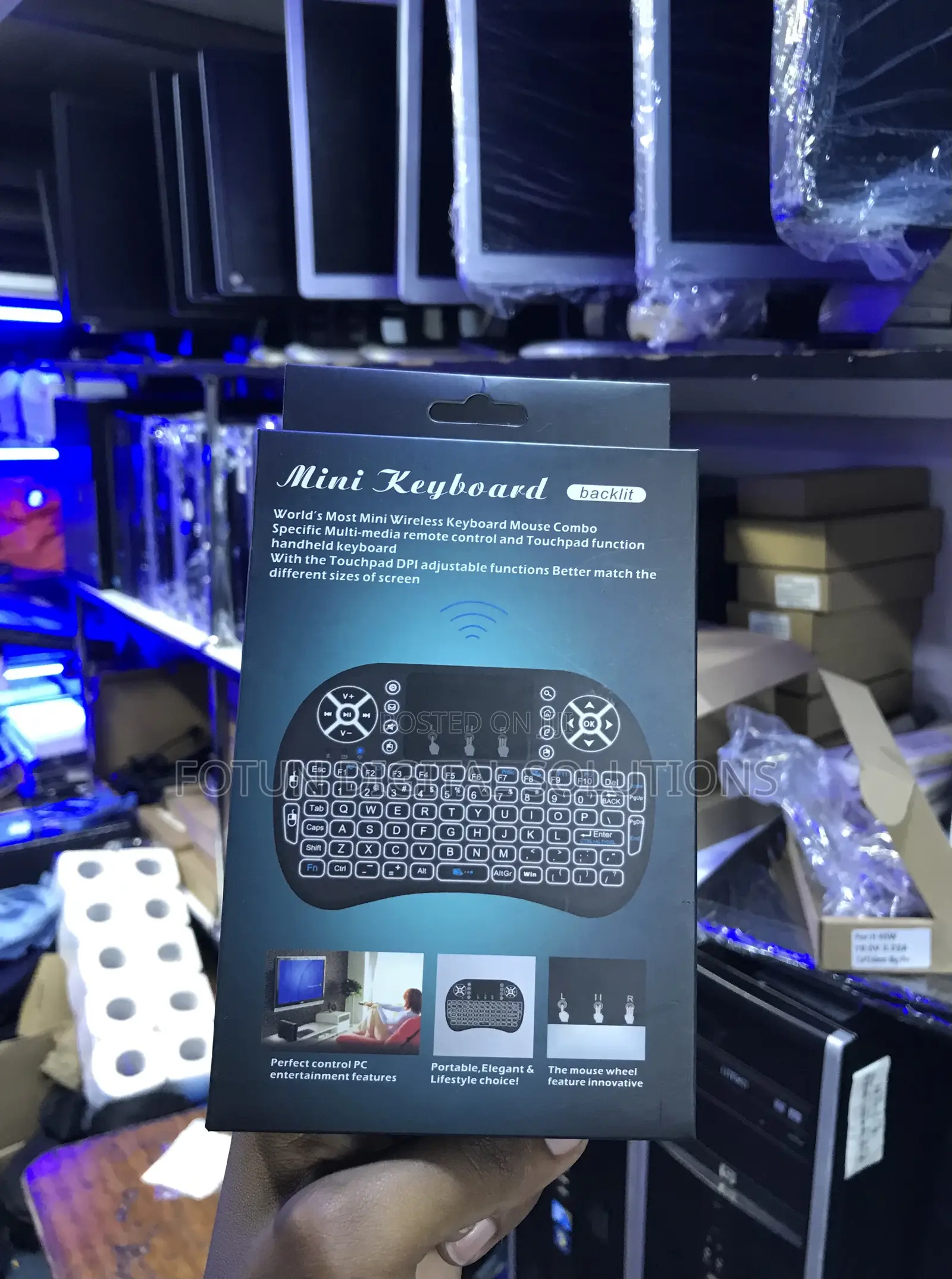 World's Mini Bluetooth Keyboard Mouse Combo for Phone, Tablet, Pc