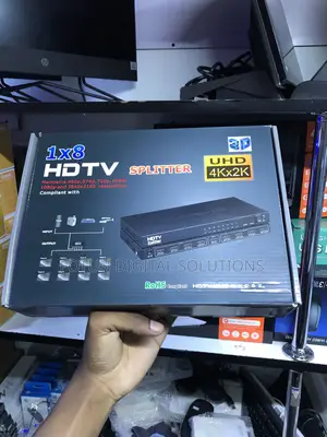 Powered 1 to 8 Hdmi Splitter Box for Home Theater Events - Full Hd